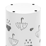 Umbrella Stand Umbrellas Steel White - 45-Degree Angle