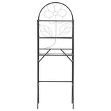 Toilet Rack Black 60x33x174 cm - Front View