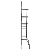 Toilet Rack Black 60x33x174 cm - Side View