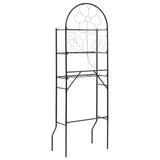 Toilet Rack Black 60x33x174 cm - Top-Down View