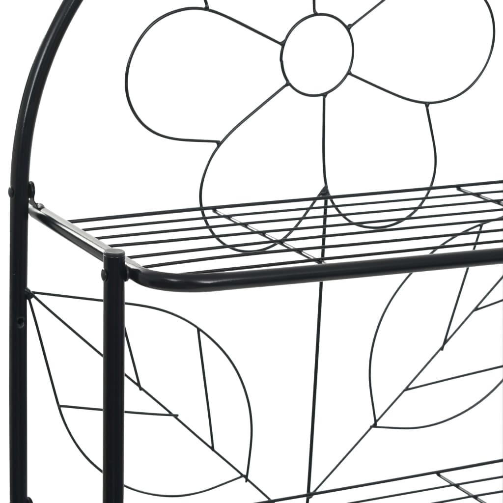 Toilet Rack Black 60x33x174 cm