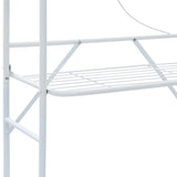 Toilet Rack White 60x33x174 cm - Rear View