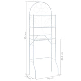 Toilet Rack White 60x33x174 cm - Close-Up Angle