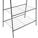 Clothes Rack 59x35x150 cm Black - Top-Down View