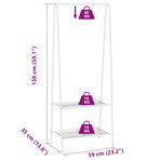 Clothes Rack 59x35x150 cm White