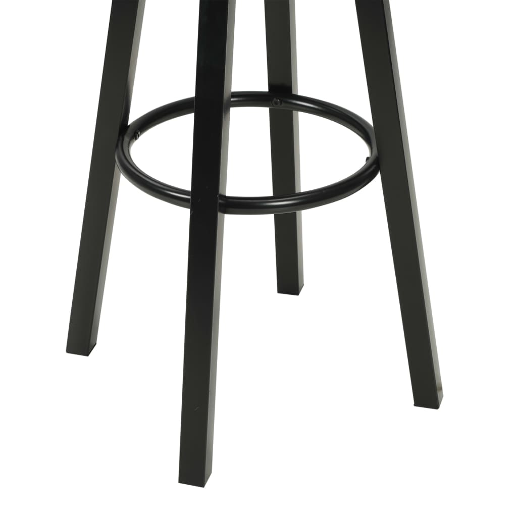 Bar Chairs 2 pcs Black Faux Leather