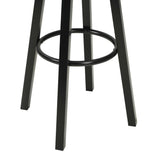 Bar Chairs 2 pcs Black Faux Leather