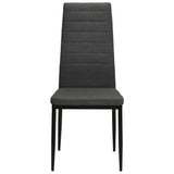 Dining Chairs 2 pcs Dark Grey Fabric