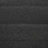 Dining Chairs 4 pcs Dark Grey Fabric - Close-Up Angle