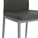 Dining Chairs 2 pcs Grey Faux Leather