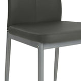 Dining Chairs 4 pcs Grey Faux Leather