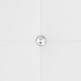 Dining Chairs 4 pcs White Faux Leather - Close-Up Angle