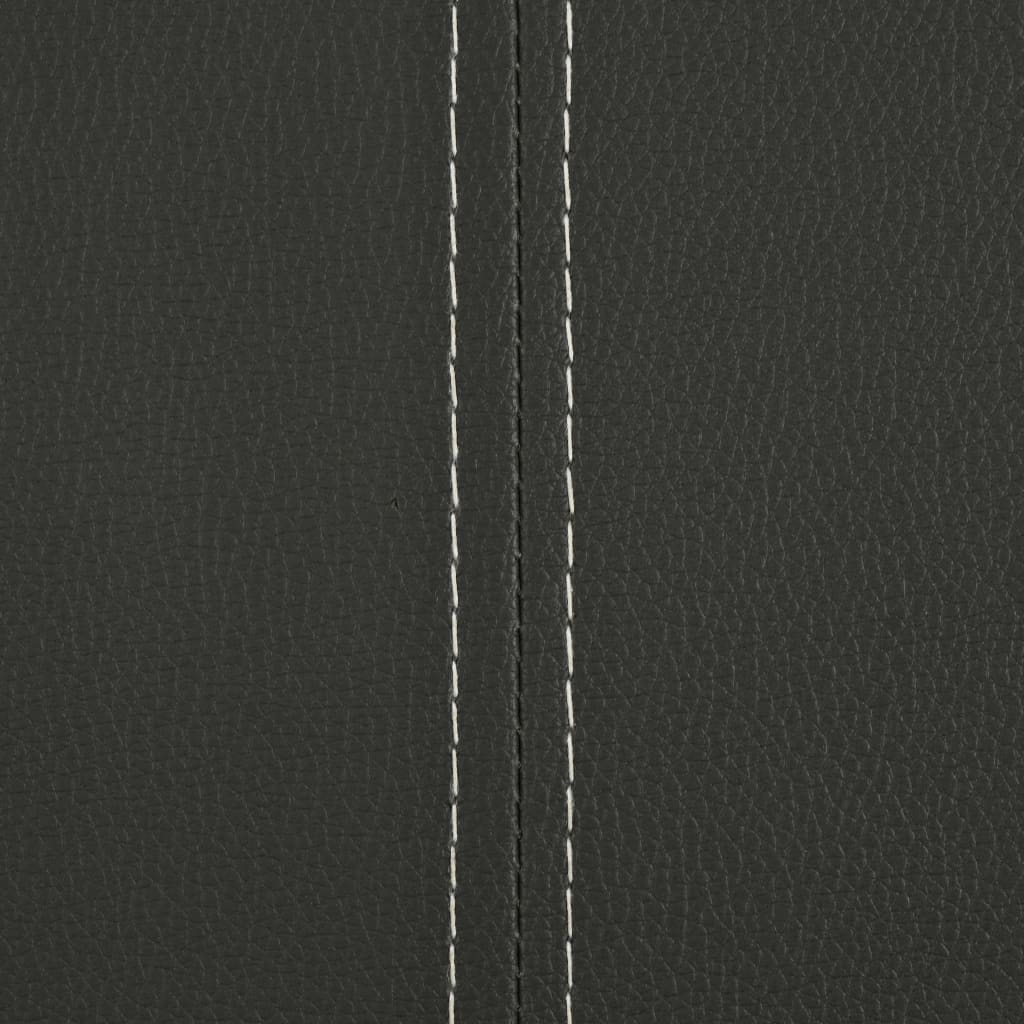 Cantilever Dining Chairs 2 pcs Grey Faux Leather