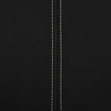 Cantilever Dining Chairs 4 pcs Black Faux Leather - Close-Up Angle