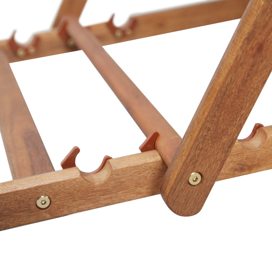 Folding Chair Fabric and Wooden Frame Grey