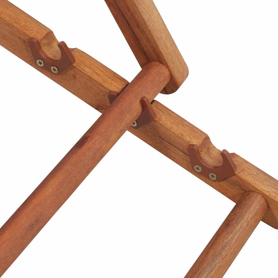 Folding Chair Fabric and Wooden Frame Multicolour