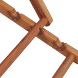 Folding Beach Chair Fabric and Wooden Frame Blue - Low Angle