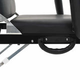 Portable Facial Treatment Chair Faux Leather 185x78x76 cm Black