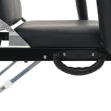 Portable Facial Treatment Chair Faux Leather 185x78x76 cm Black - 45-Degree Angle