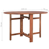 Garden Table 120x70x74 cm Solid Acacia Wood - Low Angle