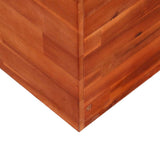 Garden Raised Bed Acacia Wood 100x50x100 cm - Top-Down View