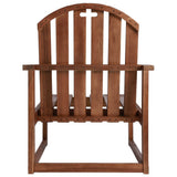 Garden Sofa Chairs 2 pcs Solid Acacia Wood