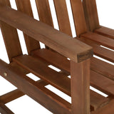 Garden Sofa Chairs 2 pcs Solid Acacia Wood - Close-Up Angle