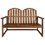 4 Piece Outdoor Lounge Set Solid Acacia Wood - Front View