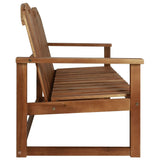 4 Piece Outdoor Lounge Set Solid Acacia Wood - Top-Down View