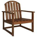 4 Piece Outdoor Lounge Set Solid Acacia Wood - 45-Degree Angle