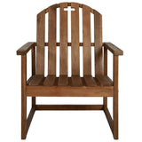 4 Piece Outdoor Lounge Set Solid Acacia Wood - Rear View