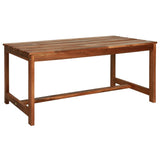 4 Piece Outdoor Lounge Set Solid Acacia Wood - Low Angle