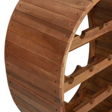Wine Rack 13 Bottles Solid Acacia Wood - 45-Degree Angle