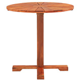 Bistro Table 70x70 cm Solid Acacia Wood - Side View