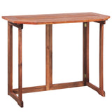 2 Piece Bistro Set Solid Acacia Wood - Side View