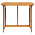 Bistro Table 90x50x75 cm Solid Acacia Wood