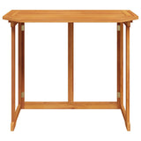 Bistro Table 90x50x75 cm Solid Acacia Wood - Top-Down View
