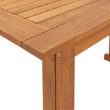Bistro Table 90x50x75 cm Solid Acacia Wood - Extra Image