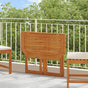 Bistro Table 90x50x75 cm Solid Acacia Wood