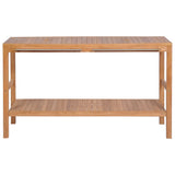Bathroom Vanity Cabinet Solid Teak 132x45x75 cm