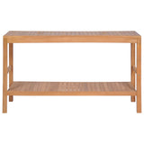 Bathroom Vanity Cabinet Solid Teak 132x45x75 cm - 45-Degree Angle