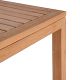 4-Tier Bathroom Storage Rack Solid Teak 42x42x165 cm - Side View