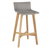 3 Piece Bar Set Solid Acacia Wood - Top-Down View
