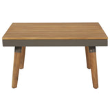 4 Piece Garden Lounge Set with Cushions Solid Acacia Wood Brown - Rear View