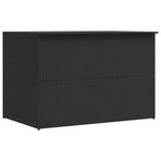 Garden Storage Box Black 150x100x100 cm Poly Rattan