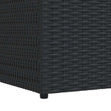 Garden Storage Box Black 150x100x100 cm Poly Rattan - Extra Image