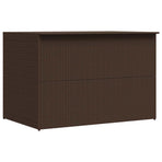 Garden Storage Box Brown 150x100x100 cm Poly Rattan