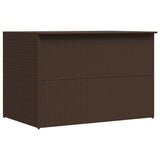 Garden Storage Box Brown 150x100x100 cm Poly Rattan