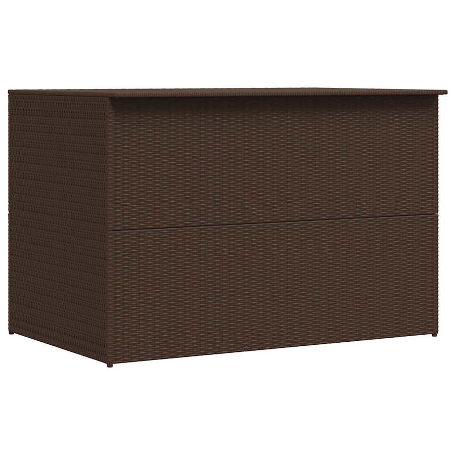 Garden Storage Box Brown 150x100x100 cm Poly Rattan