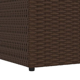 Garden Storage Box Brown 150x100x100 cm Poly Rattan - Extra Image
